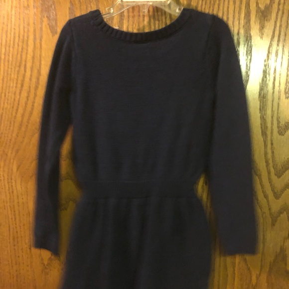 Gymboree knit navy dress. With sequin butterfly NWT. Size 5 - Picture 4 of 5